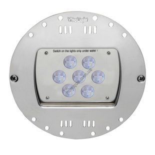 Подводный светодиодный прожектор для подъемных полов, в стену Vitalight Power-LED 3.0 28/4, 24В, 230 мм, V4A, теплый свет 3000K, 13 900 lumen 4.44620420 фото
