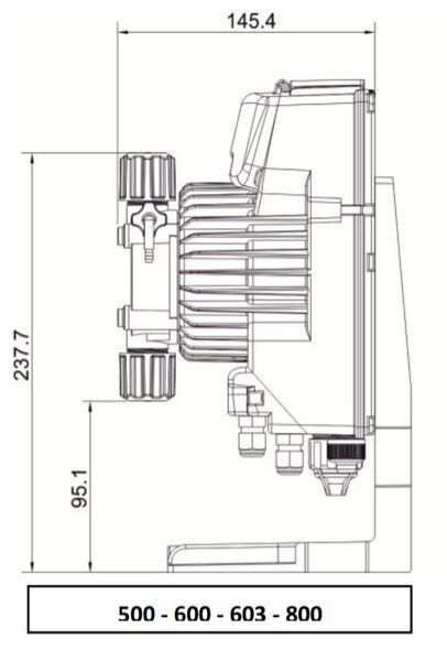 Дозирующий насос AKL800 Tekna EVO 15 л/ч - 5 BAR AKL800NHP0000 фото